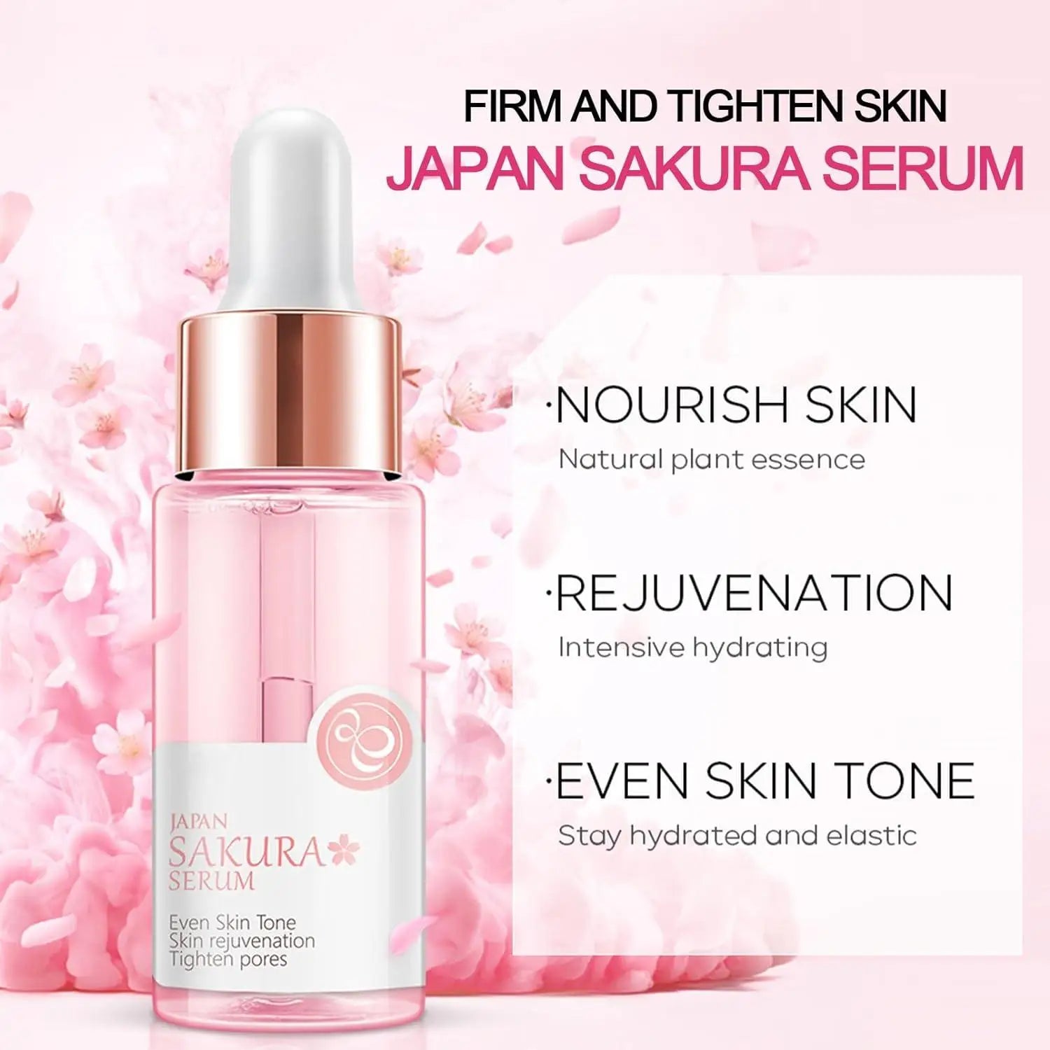 Kit de cuidado de la piel Sakura, 14 unids/set de mascarilla facial hidratante, crema facial de esencia, mascarilla para ojos y mascarilla labial, kit de cuidado de la piel para mujeres