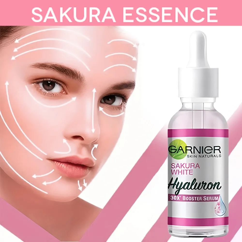 Sakura esencia para el rostro mejora la elasticidad de la piel esencia de rejuvenecimiento Natural nutre esencia crema hidratante Facial 30ml