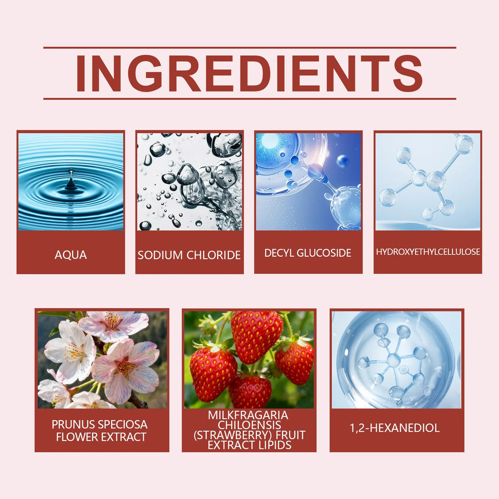 Crema exfoliante corporal de fresa Sakura, exfoliante de limpieza profunda para una piel suave y brillante, eliminación de piel muerta, hidratante
