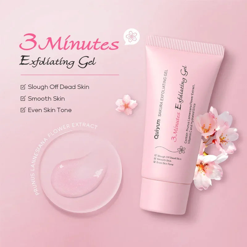 Sakura exfoliante Gel exfoliante exfoliante Facial hidratante nutritivo reparación exfoliantes crema Facial belleza cuidado de la piel 30g/50g