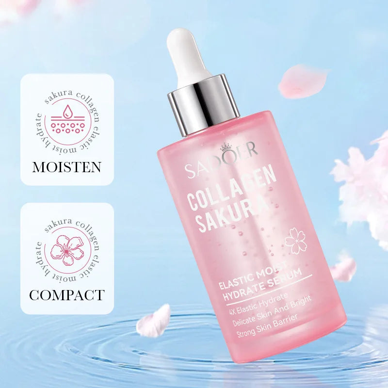 30/100ml SADOER Sakura suero Facial antiarrugas antienvejecimiento hidratante blanqueamiento esencia Facial productos para el cuidado de la piel