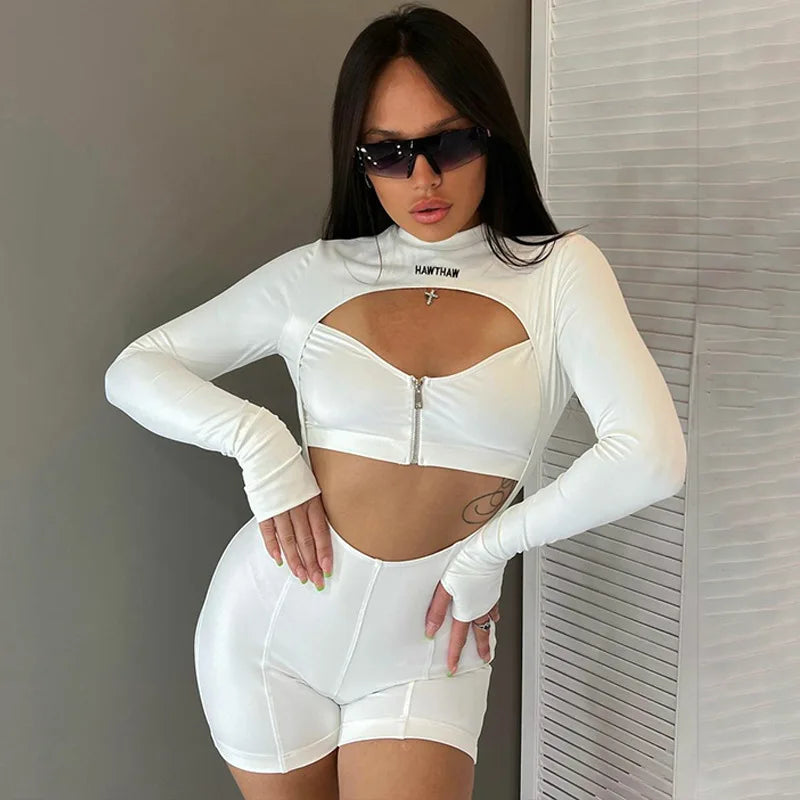 Monos sexys para Mujer, Body de verano, Ropa blanca y negra, ropa de calle Y2k, trajes de cumpleaños, peleles, monos, Ropa de Mujer 2023
