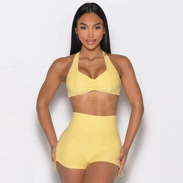 Conjuntos de ropa deportiva para Yoga, chándal para mujer, ropa atlética, traje de Fitness, entrenamiento de gimnasio, ropa de realce, Sujetador deportivo, traje de mallas