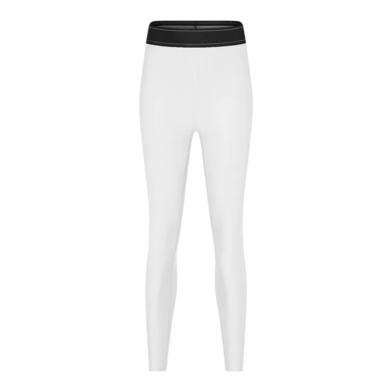 Conjunto de Yoga para Mujer, Top Deportivo, Traje de Pilates, Pantalones de Yoga de Cintura Alta con Efecto Levanta Glúteos, Diseño en Contraste de Color