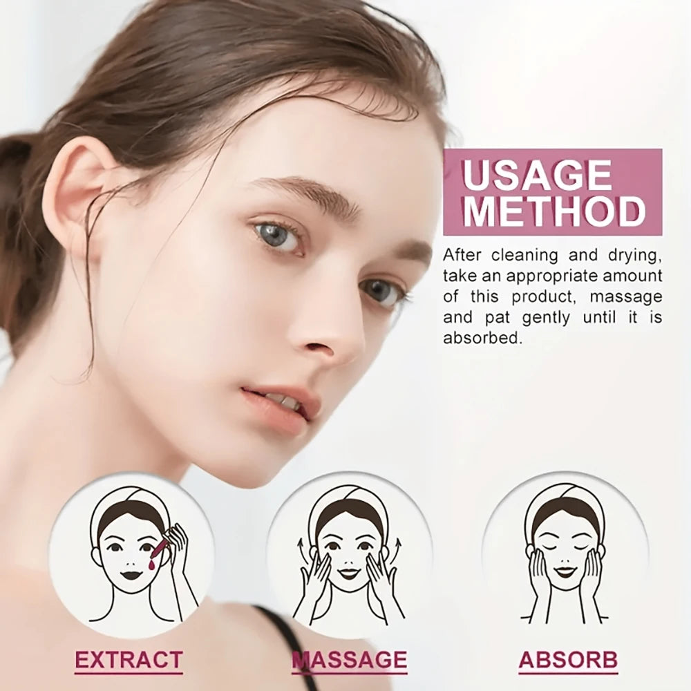 Sakura esencia para el rostro mejora la elasticidad de la piel esencia de rejuvenecimiento Natural nutre esencia crema hidratante Facial 30ml